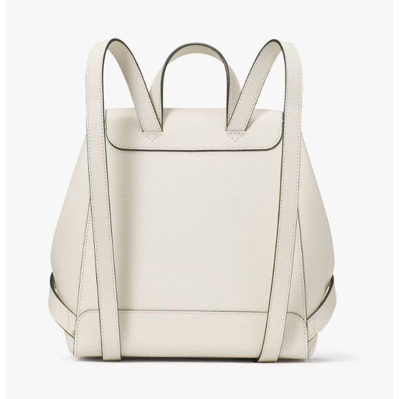 KATE SPADE Kristi Leather Backpack Purse Women’s Medium Quill Gray Bag NWT - Picture 2 of 7